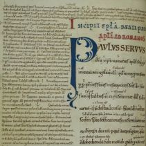 Item 2: the St Paul’s Epistles from St Augustine’s Abbey (page)