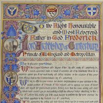 Victorian Archbishops: Archbishop Frederick Temple’s welcome scroll